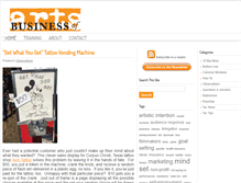 Tablet Screenshot of businessofarts.com